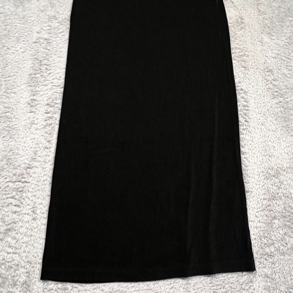 Chico's Travelers Fit & Flare Dress Black Liquid Knit Short Sleeve Size 1 US M/8 - Picture 8 of 11